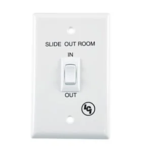 Lippert In-Wall® Interior In/Out Switch for RV Slide-Outs - White #120639