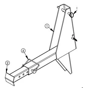 Ramp Extension Foot Frame Assembly