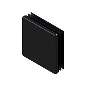 Square Cap - 2&quot; (Black)