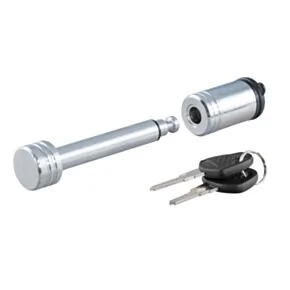 CURT 1/2&quot; Hitch Lock (1-1/4&quot; Receiver, Barbell, Chrome) #23501