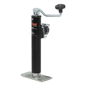 CURT Pipe-Mount Swivel Jack with Top Handle (2,000 lbs, 10" Travel) #28320