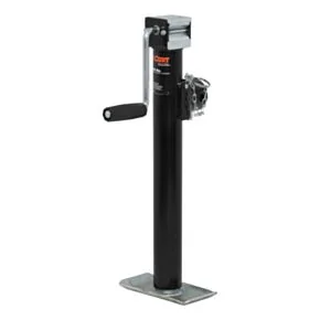 CURT Pipe-Mount Swivel Jack with Side Handle (2,000 lbs, 15" Travel) #28324