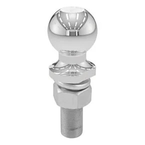 CURT 2&quot; Trailer Ball (1&quot; x 3&quot; Shank, 6,000 lbs., Chrome, Packaged) #40074