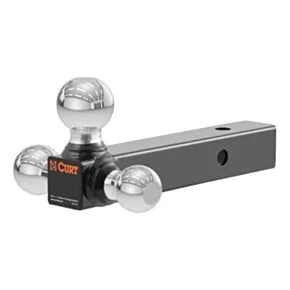 CURT Multi-Ball Mount (2&quot; Hollow Shank, 1-7/8&quot;, 2&quot; &amp; 2-5/16&quot; Chrome Balls) #45001