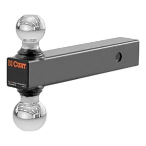 CURT Multi-Ball Mount (2&quot; Hollow Shank, 2&quot; &amp; 2-5/16&quot; Chrome Balls) #45002