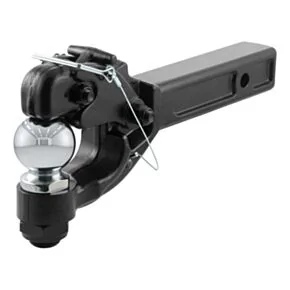 CURT Receiver-Mount Ball &amp; Pintle Hitch (2&quot; Shank, 2-5/16&quot; Ball, 16,000 lbs. Max) #48006