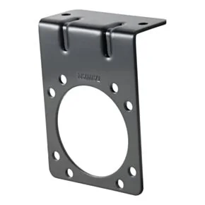 CURT Connector Mounting Bracket for 7-Way RV Blade (Heavy-Duty, Black) #58510