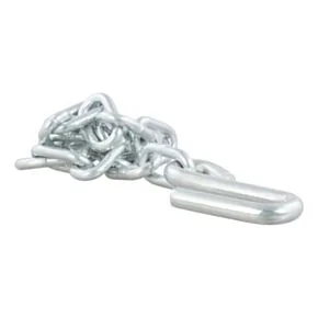CURT 27&quot; Safety Chain with 1 S-Hook (5,000 lbs, Clear Zinc) #80040