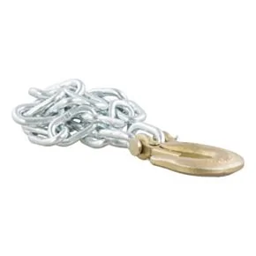 CURT 35&quot; Safety Chain with 1 Clevis Hook (7,800 lbs, Clear Zinc) #80302