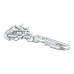 CURT 27&quot; Safety Chain with 1 Snap Hook (2,000 lbs, Clear Zinc) #80312