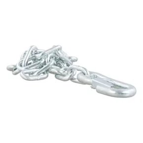 CURT 27&quot; Safety Chain with 1 Snap Hook (5,000 lbs, Clear Zinc) #80313
