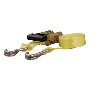 CURT 14&#039; Yellow Cargo Strap with J-Hooks (1,667 lbs.) #83036