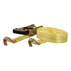 CURT 27 Ft Yellow Cargo Strap with J-Hooks (3,333 lbs) #83047