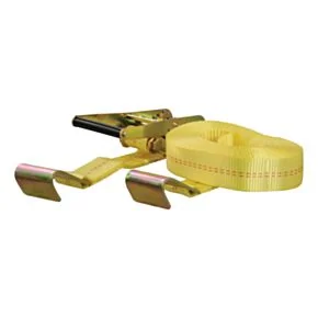CURT 27&#039; Yellow Cargo Strap with Flat Hooks (3,333 lbs.) #83048
