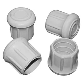 Taylor Made Rubber Chair Tips fits 7/8&quot; tubing White #96024