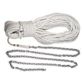 Lewmar Anchor Rode - 5' 1/4" G4 Chain, 100' 1/2" 3-Strand Nylon Rope with 5/16" Shackle