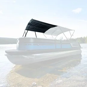 Bimini Extension for SureShade®  Power Bimini - 7&#039; Black Hardware with Black Canvas