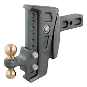 CURT Rebellion XD Adjustable Cushion Hitch (2-1/2&quot; Shank, 2&quot;, 2-5/16&quot; Balls, 20K) #45955