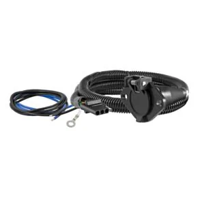 CURT Dinghy Towing Electrical Adapter (4-Way Flat Vehicle to 6-Way Round) #58981
