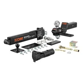 CURT RV Towing Starter Kit (Cushion Hitch, Sway Control, Echo Brake Controller) #45190