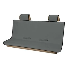 CURT Seat Defender 58&quot; x 63&quot; Removable Waterproof Grey XL Bench Truck Seat Cover #18520