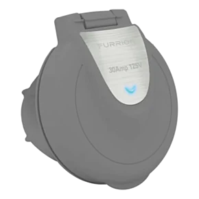Furrion Powersmart™ Inlet - 30A, 125/250V, Titanium Grey #F30ITR-GS-AM