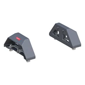 CURT PowerRide Replacement Chevrolet Silverado, GMC Sierra 2500, 3500 HD Puck 5th Wheel Legs, 30,000 lbs, Teridium Grey, Hitch Head Required #16030