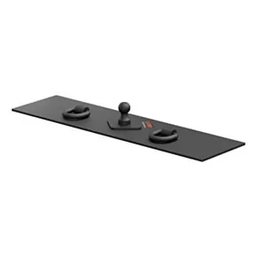 CURT 65500 Over-Bed Flat Plate Gooseneck Hitch, 30,000 lbs, 2-5/16-Inch Ball