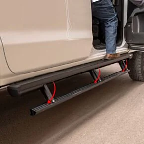 ARIES 3047975 ActionTrac 83.6-Inch Retractable Powered Running Boards, Fits Select Jeep Gladiator