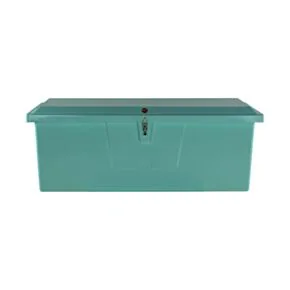 Taylor Made Stow N&rsquo; Go Deep Fiberglass Dock Box, Medium (27"H X 72"W X 26"D), Seafoam Green #83554SF