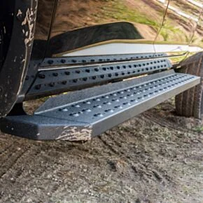 ARIES 2055518 RidgeStep Black Steel 6-1/2 x 91-Inch Truck Running Boards, Select Ford F-150
