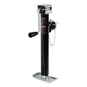CURT Pipe-Mount Swivel Trailer Jack with Side Handle (5,000 lbs, 15&quot; Travel) #25005