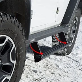 ARIES 3047954 ActionTrac 69.6-Inch Retractable Powered Running Boards, Fits Select Toyota 4Runner