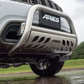 ARIES 35-8000 3-Inch Polished Stainless Steel Bull Bar, No-Drill, Select Freightliner, Mercedes-Benz Sprinter 2500, 3500