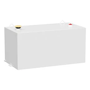 UWS ST-100-RT-W White 100-Gallon Rectangle Steel Transfer Tank
