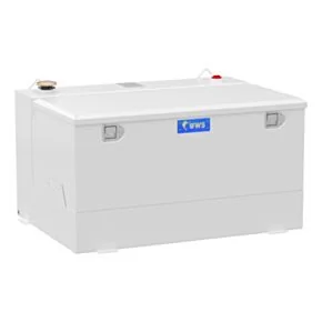 UWS ST-85-COMBO-W White 85-Gallon Steel-Aluminum Combo Transfer Tank
