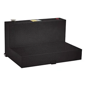 UWS TT-85-L-T-P-BLK Gloss Black 85-Gallon L-Shape Aluminum Transfer Tank