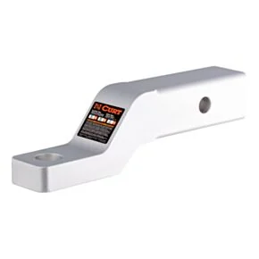 CURT Aluminum Trailer Hitch Ball Mount, Fits 2-Inch Receiver, 8,000 lbs, 1-Inch Hole, 2-In Drop, 1-In Rise #45380