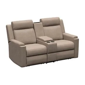 Thomas Payne® Signature Heritage Series RV Theater Seating Recliner Set with 10&quot; Center Console, Driftwood #2024117109
