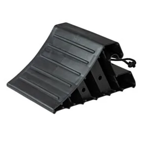 Lippert Large Plastic Wheel Chock with Rope #2025022180