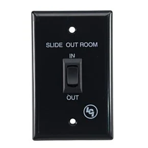 Lippert In-Wall® Interior In/Out Switch for RV Slide-Outs- Black #225488