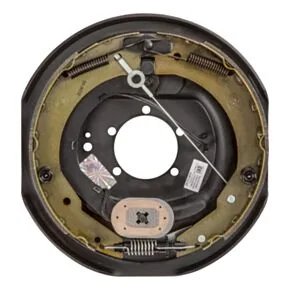 Lippert Forward Self-Adjusting Trailer Brake Assembly - 12&quot; x 2&quot; Brake Size, 5-Bolt, 5,200-7,000-lb. Hybrid Axles, Left (Driver) Side #296651