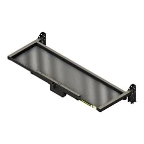 68-1/2&quot; Flip Down Storage Rack with Spare Tire Carrier and Mounting Brackets