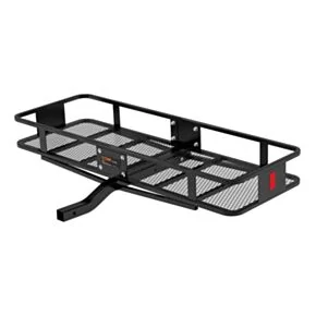 CURT Black Steel Basket Cargo Carrier (Angled Fixed 2" Shank)