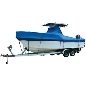 Taylor Made Trailerite Semi-Custom Cuddy Cabin T-Top Dual Engine Boat Cover