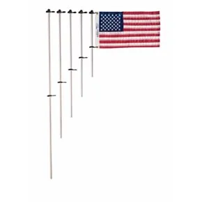 Taylor Made Flag Pole with Charlevoix Flag Clips - Various Sizes