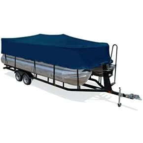 Taylor Made Trailerite Semi-Custom Boat Cover for Pontoon Boats with Outboard Motor