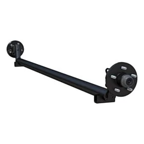 Lippert 3,500-lb. Spring Idler Trailer Axle - Drop Spindle, No Brakes, 95/80, 5-Lug