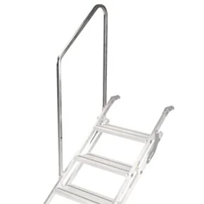 Lippert Victory Step® Toy Hauler &amp; RV Patio Steps with Entry Assist Handrail