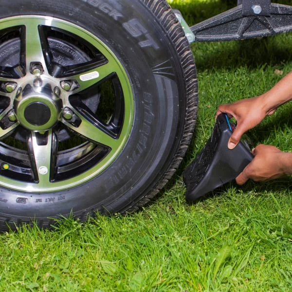 RV Wheel Chock Tire Install Parking